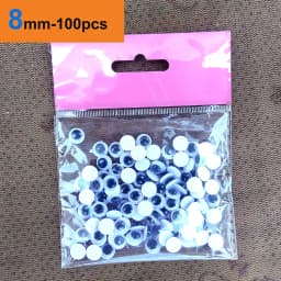 100pcs/Box DIY Safety Wiggly Googly Eyes Stickers Self Adhesive For Crafts Toys Black White Big Movable Doll Amigurumi