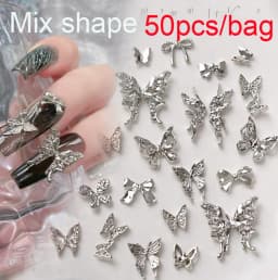 50pcs Gradient Gummy Bear Nail Art Charms Y2K Kawaii Bear Resin Design Nail Rhinestones DIY Cartoon Soft Candy Nail Accessories