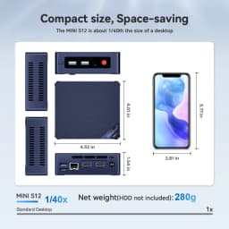 Beelink Mini S12 N95 Gamer Mini PC Windows 11 home Intel 12th Gen DDR4 8GB 12GB 256GB SSD 2.4G&5G Dual Wifi BT5.2 1000M LAN NVME