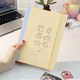 SKYSONIC A5 Binder Ring Collect Book Korea Idol Photo Organizer Journal Diary Agenda Planner Bullet Cover School Stationery