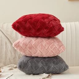 Plush Throw Pillow Cover 45x45cm 30x50cm for Sofa Square Cushion Cover Bed Living Room Plush Sleep Pillow Case Cotton Home Decor