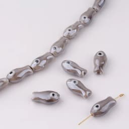 10Pcs Retro Small Fish Beads Charms Ceramic Spacer Loose Beads For Jewelry Making DIY Bracelet Accessories
