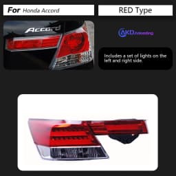 AKD Tail Lamp for Honda Accord LED Tail Light 2008-2012 Accord Rear Fog Brake Turn Signal Automotive Accessories