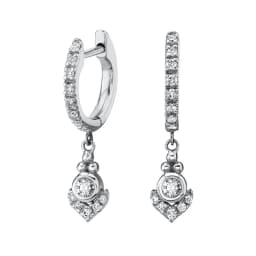 925 Sterling Silver Ear Needle Crystal Zircon Tassel Pendant Hoop Earrings Retro Small Fragrance Style High Jewelry Women Gifts