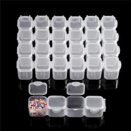 28 Girds Adjustable Plastic Storage Box Beads Ring Pendant Box for Jewelry Nail Art Diamond Painting Accessories Container Boxes