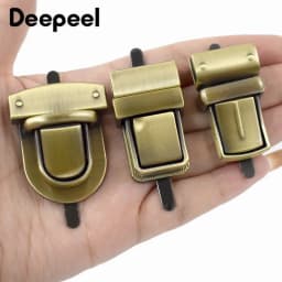 2/4pcs Deepeel Bag Metal Locks Buckle Twist Turn Lock Snap for DIY Purse Clasp Replace Repair Bags Closure Hardware Accessories