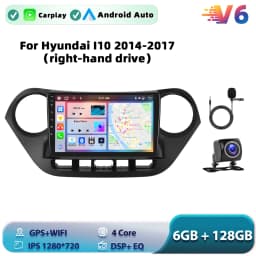 Podofo Android Car Multimidia Player For Hyundai I10 2014-2017 Auto Radio GPS Navigation Carplay Touch Screen NO 2DIN DVD
