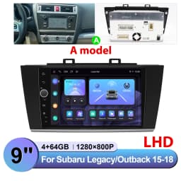 JOYING 9" Android Car Stereo for Subaru Legacy Outback 2015-2018 Wireless CarPlay Android Auto GPS OEM Camera Harman Kardon