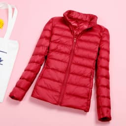 Light Down Jacket Women Inner Cloth Autumn Winter Slim Short Stand hooded Warm White Duck Down Coat Women Outerwear Plus Size
