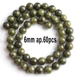 Natural Stones Green Canada Jade Beads Round Faceted Geometric Shape Loose Jewelry Beads for Making Bracelets DIY Accessories