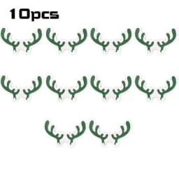 10PCS Christmas Cup Card Santa Hat Wine Glass Decor Ornaments Navidad Noel New Year Gift Christmas Decorations
