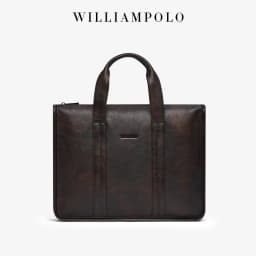 2026 New Men's Genuine Leather Briefcase Top-Grain Cowhide Vintage Business Handbag Shoulder Crossbody Messenger Bag