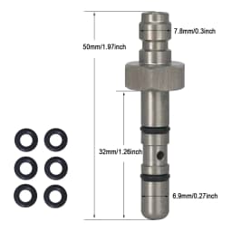 Stainless Steel Filling Probe Quick Charging Adapter Valve 8mm Fill Nipple or 1/8BSPP Thread for High Pressure Air