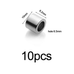 4-10pcs Stainless Steel Big Hole Beads Loose Spacer Beads For Diy Bracelets Jewelry Making Paracord Knife Lanyard Accessories