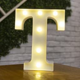 Decorative Letters Alphabet Letter LED Lights Luminous Number Lamp Night Light Wedding Proposal Party Baby Bedroom Decoration