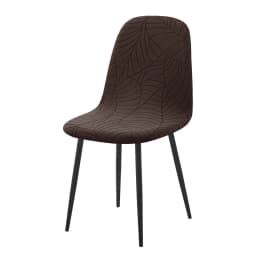 1/2pcs Jacquard Shell Chair Cover for Dining Room Stretch Armless Seat Slipcover Solid Color Chair Protector Slipcover Home