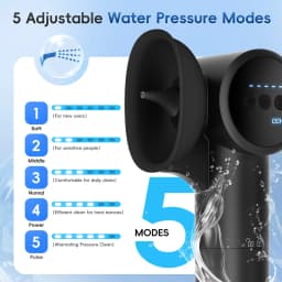Ear Wax Removal Kit, Soft Spray Safe and Effective Cleaner, with 5 Pressure Settings for Ear Wax Irrigator with Wastewater Tank