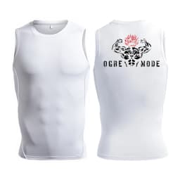 Anime Graphic Sleeveless Compression Shirt For Men Athletic Quick Dry Tank Tops Tees Gym Workout Fitness Running Vest Baselayers