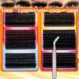 Thick Lash Clusters Wispy Eyelash Extensions Natural Volume Lash Extensions DIY Individual Lashes for Party Use Reuseable