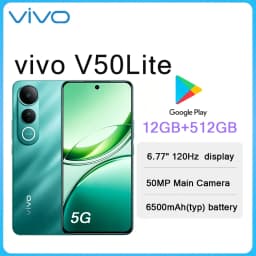 VIVO V50 Lite 5G 6.77" 120Hz Screen Large Storage Smartphone 12GB+512GB 50MP Camera 6500mAh Big Battery Type-C Dual SIM  Phone