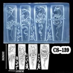Flexible Silicone Carving Flower Art Mold for Crafting Intricate 3D Floral Designs in DIY Projects