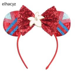 Fashion Moana Ears Headbands For Kid Hook Bow Maui Hair Accessories Women Frangipani Flowers Hairband Girl Spiral Conch Headwear