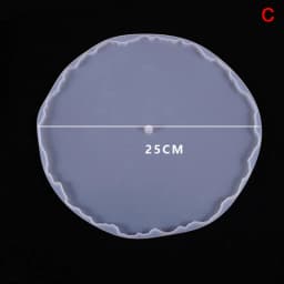 Irregular Round Fruit Disc Tray Resin Silicon Mold DIY Coaster Epoxy Mould Craft