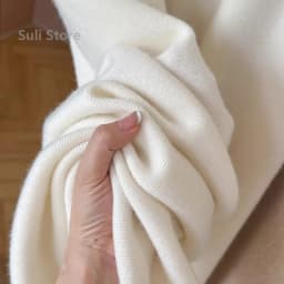 Autumn and Winter Temperament Wool High Waist Loose Wide Leg Pants Women's Cloud Casual Soft Waxy Wool Straight Trousers