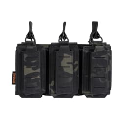Triple Mag Pouch Open-Top Rifle Mag Pouches and Pistol Magazine Pouches for M4 M16 AK Molle Backpack Airsoft Gear