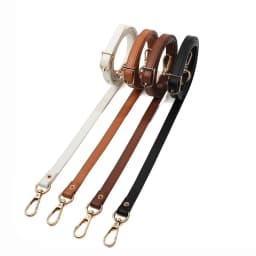 128cm PU Leather Bag Strap Long Adjustable Crossbody Strap Bag Belt Replacement Belt Shoulder Strap 1.2cm Wide Bags Handles