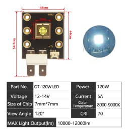 12V 36V LED Stage Light Chip 40W 60W 80W 120W 150W 200W 300W 400W Cold White Luminous For Moving Head Disco DJ Lamp Accessories