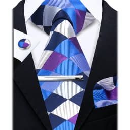 Fashion Ties for Men Gift Weave Necktie Set Handchief Cufflinks Tie Clip Luxury Brand Designer Business Wedding Suit Accessories