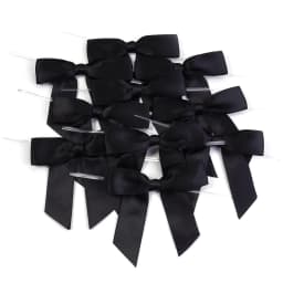 10-50pcs Colorful Twist Tie Bows Satin Ribbon Bow For Food Gift Packaging Sealing DIY Wedding Christmas Party Decoration