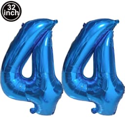 Blue Large Numbers Balloon 32 Inch 0 1 2 3 4 5 6 7 8 9 Birthday Digit Bachelorette Balloons Figure Golob Party Ballon Decoration