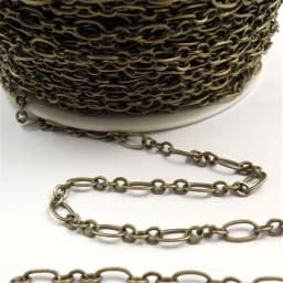 1Meter Bohemia Antique Bronze Silver Color Chain For Bracelet Handmade Jewelry Chains Necklace Chain Necklaces Women Vintage DIY