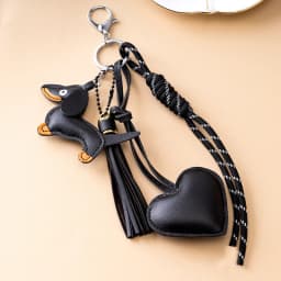 Cute Dachshund Keyring Bag Five-pointed star Pendant Ball Suitable For Mobile Phone Bag Pendant Accessory Keychain Couple Pendan