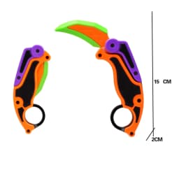 3D Printed Foldable Gravity Flip Claw Knife Fidget Toy Stress Relief for Adults & Teens EDC Anxiety Relief Toys Gift