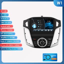Hizpo 2 Din Android 13 Car Radios for Ford Focus 3 2011 - 2017 MK3 4G Wifi DSP Stereo Carplay Auto GPS Autoradio Nnavigatore