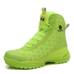 New High Quality Leather Men's Work Boots High Help Men Desert Combat Boots Outdoor Non-slip Hiking Shoes Men Motorcycle Boots