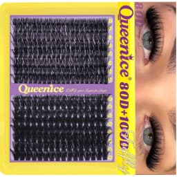 DIY Cluster Lashes 3‑Fold Eyelash Book Large Capacity 6 Styles Mixed Individual Lashes 8‑16mm Spiky Manga Cat Eye Lash Extension