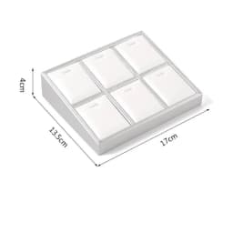 White PU Leather Bust Jewelry Display Stand Holder Bracelet Earring Necklace Ring Jade Counter Pendant Neck Model Organizer Rack