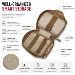 First Aid Bag Upgrade Tactical EMT Pouch Rip Away Molle Medical Bag IFAK Tear-Away Travel Outdoor Hiking Mergency Survival Kit