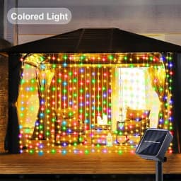 Solar LED String Lights Curtain Light Outdoor Garden Solar Copper Wire Fairy Lights Wedding Holiday Christmas Decor Solar Lamps