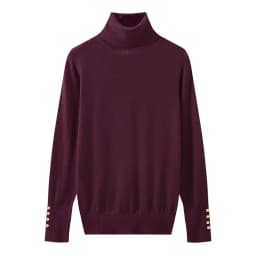 YENKYE Autumn Women Long Sleeve Basic Turtleneck Knit Sweater Casual Pullover Knitwear