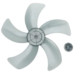 16 Inch Household Plastic Fan Blade Five Leaves With Nut Cover For Pedestal Transparent Table Stand Fanner General Accessories