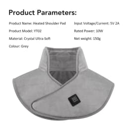 Heating Electric Shoulder Neck Pad Massager Three Gear Hot Compress Cervical Shawl Warmer USB Relax Brace for Shoulder Neck Back