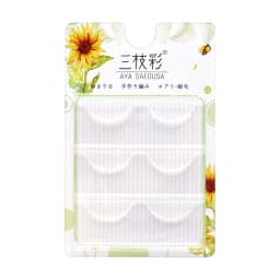 White lashes full strips Natural manga False Eyelashes DIY Wispy Strip lash For Women Halloween Christmas Party makeups
