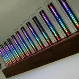 Electronic Music Rhythm Spectrum Lamp LED Pickup Spectrum Lamp Glow Tube Desktop Decoration Gift