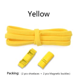 Magnetic Lock Shoelaces Elastic No Tie Shoe Laces Sneakers Shoelace For Kids and Adult One Size Fits All Shoes Shoestrings 1Pair