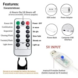 Curtain Lights 300/600LED Dimmable Fairy Lights with Remote and Timer 8 Modes USB Powered String Lights for Room Wall Party Xmas